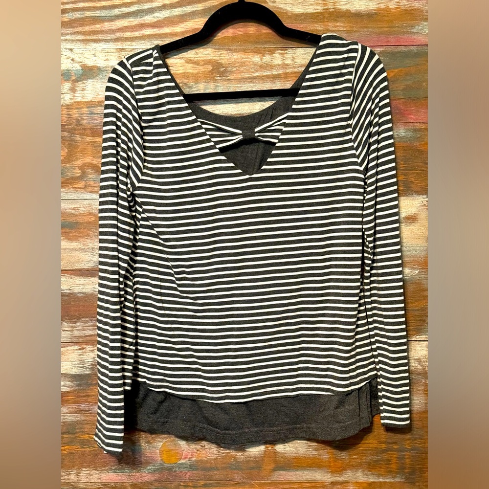 Skies are Blue Knit striped top